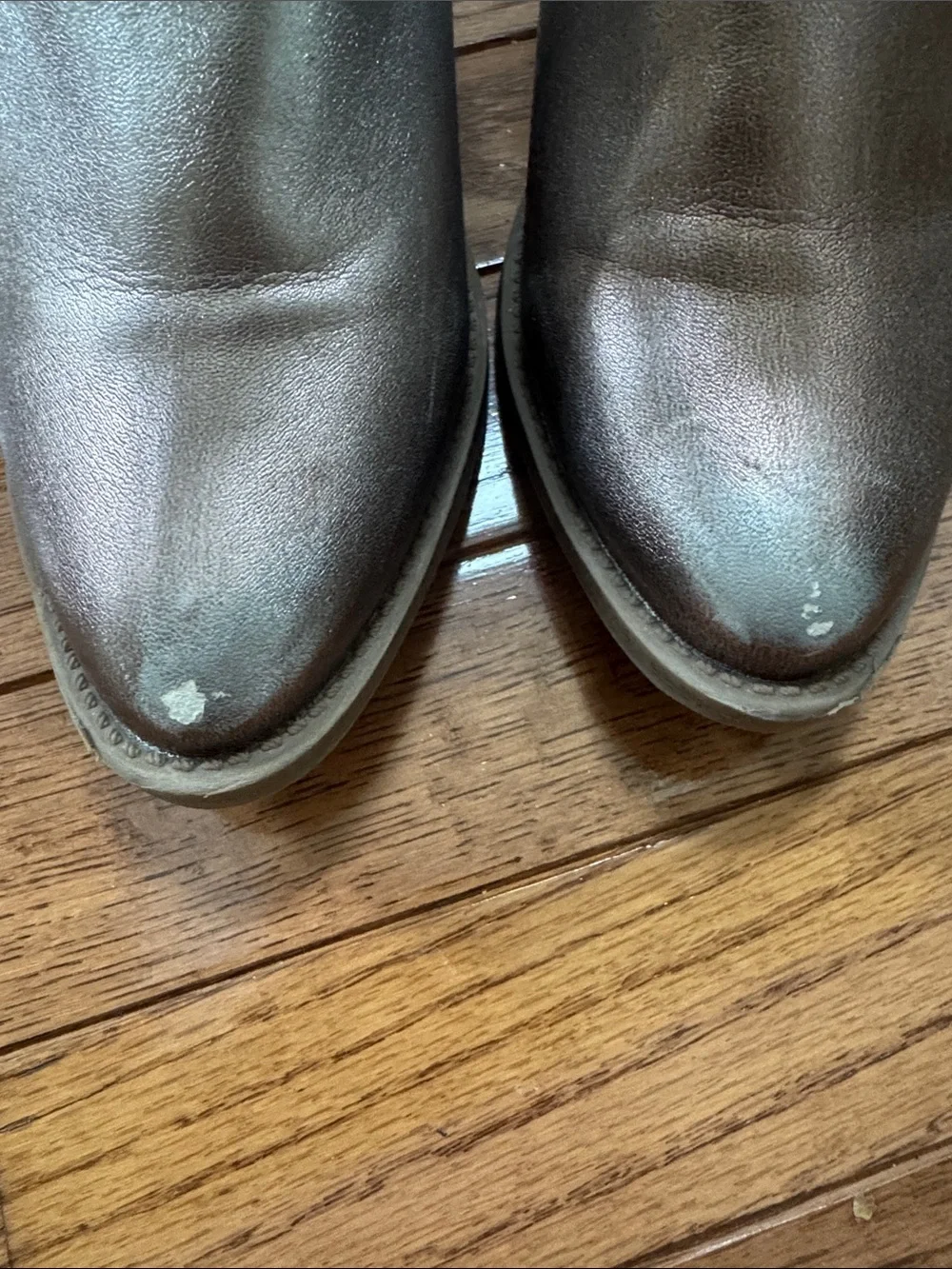 Kids Steve Madden Metallic Copper Western Zip Boots